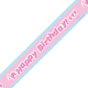 A Barbie Style Happy Birthday Foiled Paper Banner, measuring approx. 6ft.