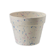 A Pink & Blue Speckles Bamboo Eco Pot, measuring approx. 14.5cm.