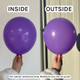 2" Standard Lavender Gemar Entertainer Balloons (100)