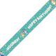 A Bluey Party Happy Birthday Foiled Paper Banner, measuring approx. 6ft.