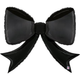 A 41 inch Pretty Black Bow Foil Balloon, manufactured by Betallic.