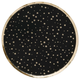 A set of 8 Umrah Mubarak Gold Star Paper Plates, manufactured by Hootyballoo.