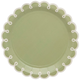 A set of 8 Botanical Party Sage Paper Plates, manufactured by Hootyballoo.