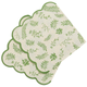A set of 16 Botanical Party Sage Paper Napkins, manufactured by Hootyballoo.