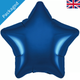 A 19" Navy Blue Star Foil Balloon, manufactured by Oaktree.