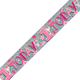 An Age 1 Today Girl Pink Holographic Foil Banner, measuring approx. 2.6m.