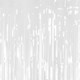 A White Foil Fringe Door Curtain, manufactured by PartyDeco.