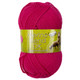 A 50g ball of Merino Blend DK Raspberry Wool, manufactured by King Cole.