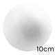 A pack of 25 Plain Polystyrene Balls, measuring approximately 10cm.