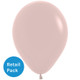 A pack of 12 12-inch Fashion Creamy Blush Latex Balloons, manufactured by Sempertex
