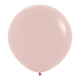 A pack of 3 24-inch Fashion Creamy Blush Latex Balloons, manufactured by Sempertex