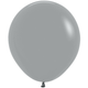 A pack of 25 18-inch Fashion Urban Grey Latex Balloons, manufactured by Sempertex