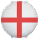 An 18 inch England Flag Matte Foil Balloon, manufactured by PartyDeco.