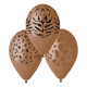 13 inch Animal Print Mocha Gemar Latex Balloons (25)