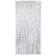 A Silver Foil Fringe Door Curtain, measuring approx. 1m x 2m.
