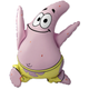 A 35 inch Patrick Star Foil Balloon, manufactured by Flexmetal.