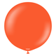 24" Standard Flame Orange Kalisan Latex Balloons (2)