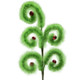 A 53cm Green Fluffy Jingle Twirl Stem.