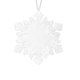 A 19cm White Snowflake Hanging Decoration.
