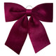 A 52cm dark red velvet bow hanging decoration.