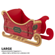 A Christmas Santa's Sleigh Large Gift Display.