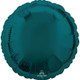 An 18" Aquamarine Round Foil Balloon, manufactured by Anagram.