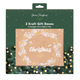 A set of 2 Christmas Kraft Gift Boxes, with Wreath & Robin designs.