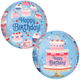 A 16 inch Orbz Happy Birthday Cherries on Top Foil Balloon, manufactured by Anagram.