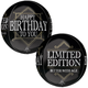 A 16 inch Orbz Happy Birthday Prime of Life Foil Balloon, manufactured by Anagram.
