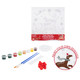 A Christmas Paint Your Own Canvas Set, with a Reindeer Design.