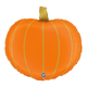 A 19 inch Orange Pumpkin Foil Balloon, manufactured by Grabo.