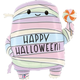A 30 inch Pastel Halloween Mummy Foil Balloon, manufactured by Betallic.