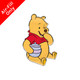 A 9 inch Winnie the Pooh foil balloon, manufactured by Folat.