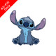 A 9 inch Disney Stitch foil balloon, manufactured by Folat.