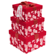 A set of 3 Christmas Bows Nesting Gift Boxes.