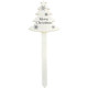 A White Merry Christmas Tree Pick.