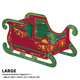 A Christmas Santa's Presents Sleigh Large Gift Display.