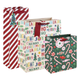 A set of 3 Christmas Brights Assorted Gift Bags.