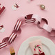A pack of DIY Pink & Red Paper Chains.