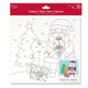 A Christmas Santa Colour Your Own Canvas.