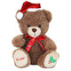 An 8 inch Christmas Brown Bear Sitting Plush.