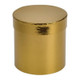 A Metallic Dark Gold Hat Box.