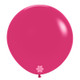 A pack of 24" Fashion Cosmo Pink Latex Balloons, manufactured by Sempertex.