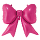 A 39 inch Dark Pink Bow Foil Balloon.