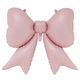A 39 inch Baby Pink Bow Foil Balloon.