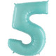 40 inch Pastel Blue Number 5 Foil Balloon (1)