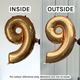 26 inch Gold Number 3 Foil Balloon (1)