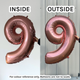 26 inch Rose Gold Number 7 Foil Balloon (1) 26 inch Rose Gold Number 7 Foil Balloon (1)