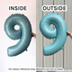 26 inch Pastel Blue Numbers Starter Kit - 36 Balloons 26 inch Pastel Blue Numbers Starter Kit - 36 Balloons