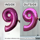 40 inch Fuchsia Number 6 Foil Balloon (1)